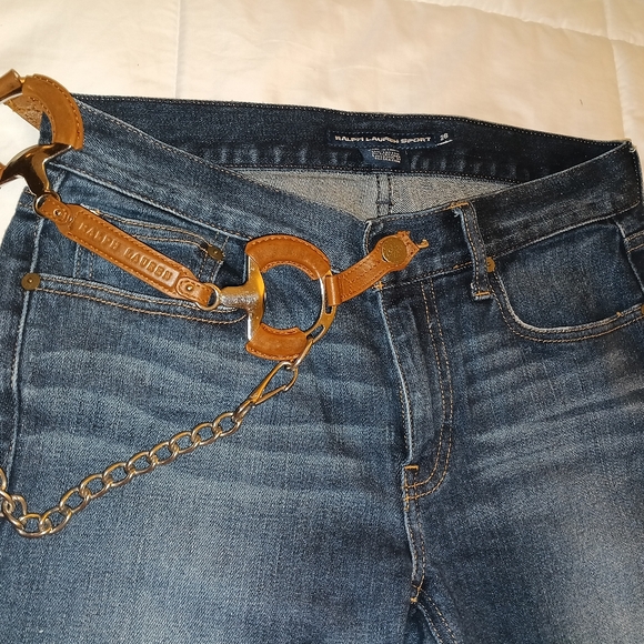 Ralph Lauren Ladies Equestrian Jeans w/Bridle Bit - Picture 5 of 11